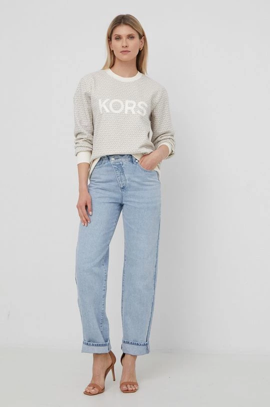 Γυναικεία Χωρίς φερμουάρ Μπλούζα MICHAEL Michael Kors χρώμα: μπεζ, 4 Γυναικεία Χωρίς φερμουάρ Μπλούζα MICHAEL Michael Kors χρώμα: μπεζ, - Image 2