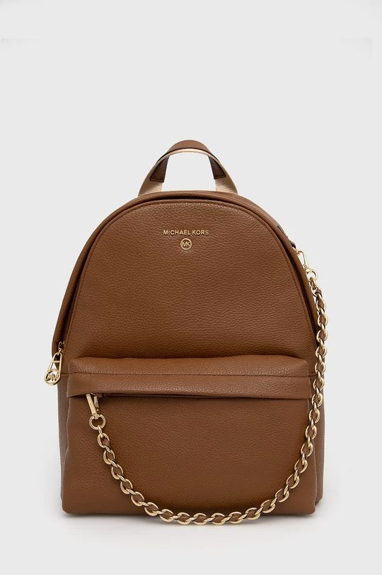 Γυναικεία Σακίδια πλάτης Δερμάτινο σακίδιο MICHAEL Michael Kors χρώμα: καφέ, 3 Γυναικεία Σακίδια πλάτης Δερμάτινο σακίδιο MICHAEL Michael Kors χρώμα: καφέ,