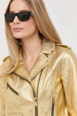 Γυναικεία Κοντά μπουφάν Δερμάτινη ραμονέσκα MICHAEL Michael Kors χρώμα: χρυσαφί, 12 Γυναικεία Κοντά μπουφάν Δερμάτινη ραμονέσκα MICHAEL Michael Kors χρώμα: χρυσαφί, -Michael Kors Κατάστημα unnamed file 1066