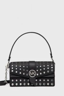 Γυναικεία Τσάντες χιαστί Δερμάτινη τσάντα MICHAEL Michael Kors μαύρο