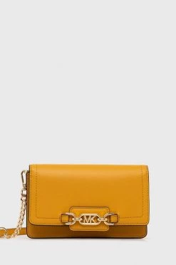 Γυναικεία Πορτοφόλια Δερμάτινο πορτοφόλι MICHAEL Michael Kors κίτρινο
