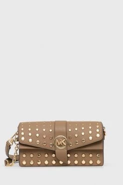 Γυναικεία Τσάντες χιαστί Δερμάτινη τσάντα MICHAEL Michael Kors καφέ