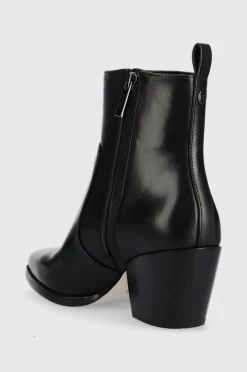 Γυναικεία Μποτάκια Δερμάτινες καουμπόικες μπότες MICHAEL Michael Kors Harlow χρώμα: μαύρο -Michael Kors Κατάστημα unnamed file 1629