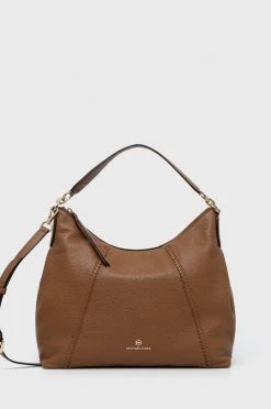 Γυναικεία Τσάντες Shopper και Tote Δερμάτινη τσάντα MICHAEL Michael Kors καφέ
