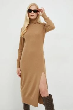 Γυναικεία Φορέματα Φόρεμα με μείγμα κασμίρι MICHAEL Michael Kors καφέ,