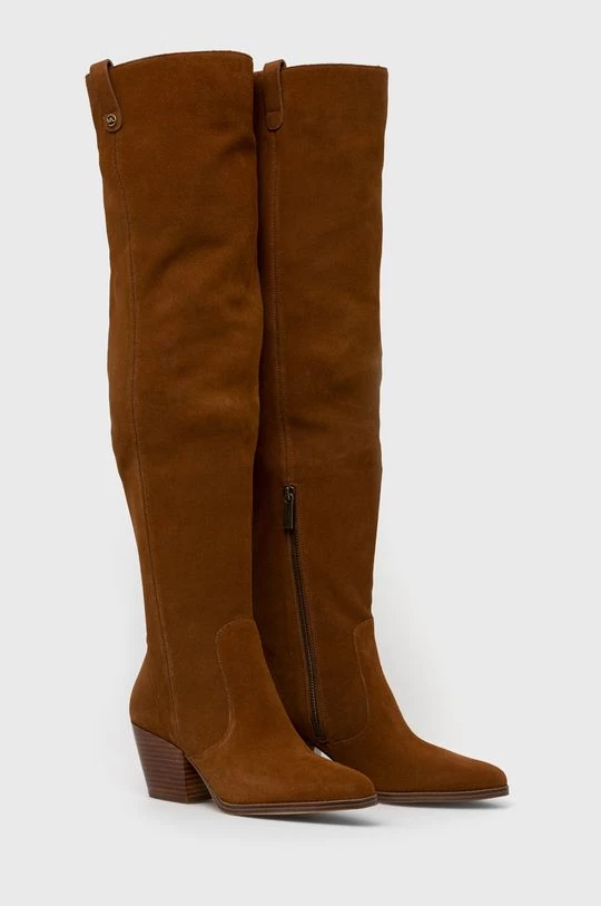 Γυναικεία Μπότες σούετ MICHAEL Michael Kors Harlow χρώμα: καφέ 4 Γυναικεία Μπότες σούετ MICHAEL Michael Kors Harlow χρώμα: καφέ - Image 2