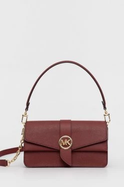 Γυναικεία Τσάντες χιαστί Δερμάτινη τσάντα MICHAEL Michael Kors καφέ