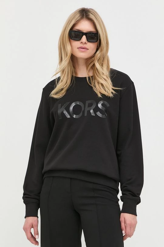 Γυναικεία Χωρίς φερμουάρ Βαμβακερή μπλούζα MICHAEL Michael Kors χρώμα: μαύρο, 3 Γυναικεία Χωρίς φερμουάρ Βαμβακερή μπλούζα MICHAEL Michael Kors χρώμα: μαύρο,