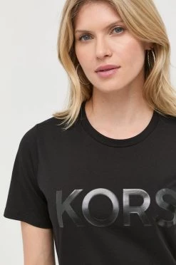 Γυναικεία Κοντομάνικο Βαμβακερό μπλουζάκι MICHAEL Michael Kors μαύρο -Michael Kors Κατάστημα unnamed file 1880