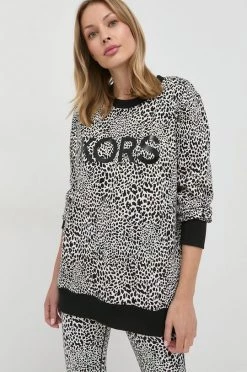 Γυναικεία Χωρίς φερμουάρ Βαμβακερή μπλούζα MICHAEL Michael Kors χρώμα: μαύρο,