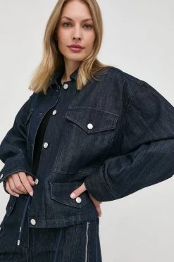 Γυναικεία Κοντά μπουφάν Τζιν μπουφάν MICHAEL Michael Kors ναυτικό μπλε,