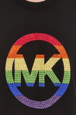 Γυναικεία Μπλούζες Βαμβακερή μπλούζα MICHAEL Michael Kors χρώμα: μαύρο -Michael Kors Κατάστημα unnamed file 2014