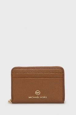 Γυναικεία Πορτοφόλια Δερμάτινο πορτοφόλι MICHAEL Michael Kors χρώμα: καφέ