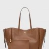 Γυναικεία Τσάντες Shopper και Tote Δερμάτινη τσάντα MICHAEL Michael Kors καφέ