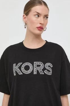 Γυναικεία Κοντομάνικο Βαμβακερό μπλουζάκι MICHAEL Michael Kors μαύρο 10 Γυναικεία Κοντομάνικο Βαμβακερό μπλουζάκι MICHAEL Michael Kors μαύρο -Michael Kors Κατάστημα unnamed file 2449