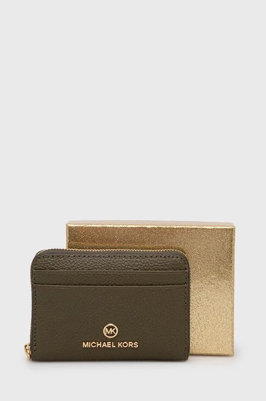 Γυναικεία Πορτοφόλια Δερμάτινο πορτοφόλι MICHAEL Michael Kors χρώμα: πράσινο 5 Γυναικεία Πορτοφόλια Δερμάτινο πορτοφόλι MICHAEL Michael Kors χρώμα: πράσινο - Image 3