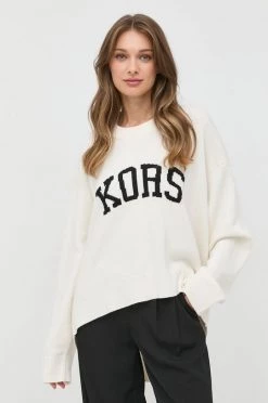 Γυναικεία Χωρίς φερμουάρ Πουλόβερ με μείγμα κασμίρ MICHAEL Michael Kors χρώμα: άσπρο,