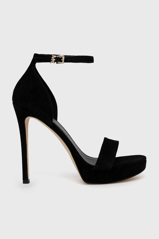 Γυναικεία Πέδιλα με τακούνι Σανδάλια σουέτ MICHAEL Michael Kors Jordyn μαύρο 3 Γυναικεία Πέδιλα με τακούνι Σανδάλια σουέτ MICHAEL Michael Kors Jordyn μαύρο