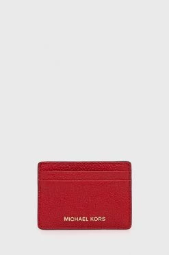 Γυναικεία Πορτοφόλια Δερμάτινη θήκη για κάρτες MICHAEL Michael Kors ροζ