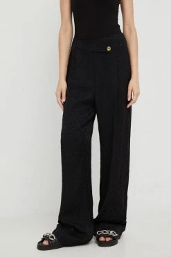 Γυναικεία Υφασμάτινα Παντελόνι MICHAEL Michael Kors μαύρο,