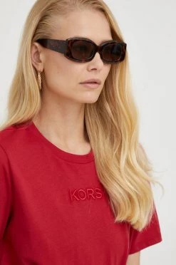 Γυναικεία Κοντομάνικο Βαμβακερό μπλουζάκι MICHAEL Michael Kors κόκκινο -Michael Kors Κατάστημα unnamed file 2622