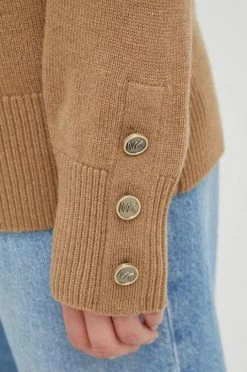 Γυναικεία Χωρίς φερμουάρ Πουλόβερ με μείγμα κασμίρ MICHAEL Michael Kors χρώμα: καφέ, -Michael Kors Κατάστημα unnamed file 2641