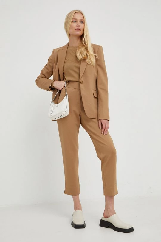 Γυναικεία Χωρίς φερμουάρ Μάλλινο πουλόβερ MICHAEL Michael Kors χρώμα: καφέ, 4 Γυναικεία Χωρίς φερμουάρ Μάλλινο πουλόβερ MICHAEL Michael Kors χρώμα: καφέ, - Image 2