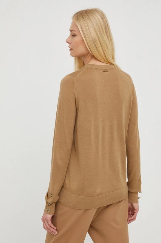 Γυναικεία Χωρίς φερμουάρ Μάλλινο πουλόβερ MICHAEL Michael Kors χρώμα: καφέ, 5 Γυναικεία Χωρίς φερμουάρ Μάλλινο πουλόβερ MICHAEL Michael Kors χρώμα: καφέ, - Image 3