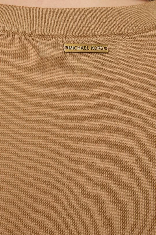 Γυναικεία Χωρίς φερμουάρ Μάλλινο πουλόβερ MICHAEL Michael Kors χρώμα: καφέ, 7 Γυναικεία Χωρίς φερμουάρ Μάλλινο πουλόβερ MICHAEL Michael Kors χρώμα: καφέ, - Image 5