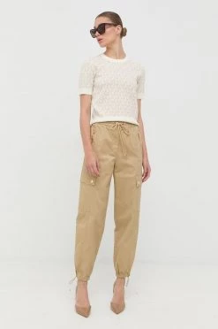 Γυναικεία Υφασμάτινα Παντελόνι MICHAEL Michael Kors μπεζ, -Michael Kors Κατάστημα unnamed file 2671