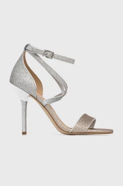Γυναικεία Πέδιλα με τακούνι Σανδάλια MICHAEL Michael Kors Astrid ασημί