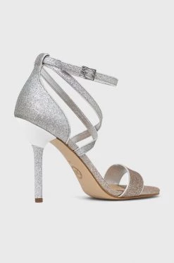 Γυναικεία Πέδιλα με τακούνι Σανδάλια MICHAEL Michael Kors Astrid ασημί -Michael Kors Κατάστημα unnamed file 2677