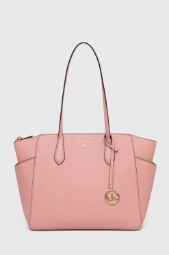 Γυναικεία Τσάντες Shopper και Tote Δερμάτινη τσάντα MICHAEL Michael Kors ροζ