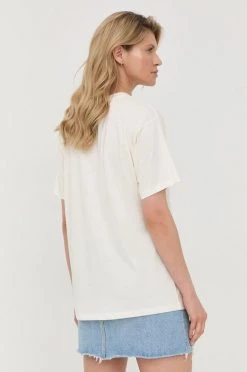 Γυναικεία Κοντομάνικο Βαμβακερό μπλουζάκι MICHAEL Michael Kors μπεζ -Michael Kors Κατάστημα unnamed file 2761