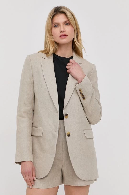 Γυναικεία Σακάκια Λινό πανωφόρι MICHAEL Michael Kors μπεζ, 4 Γυναικεία Σακάκια Λινό πανωφόρι MICHAEL Michael Kors μπεζ, - Image 2