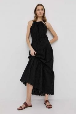 Γυναικεία Φορέματα Βαμβακερό φόρεμα MICHAEL Michael Kors μαύρο,