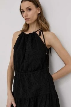 Γυναικεία Φορέματα Βαμβακερό φόρεμα MICHAEL Michael Kors μαύρο, -Michael Kors Κατάστημα unnamed file 3006