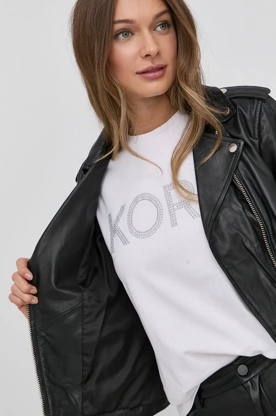 Γυναικεία Κοντά μπουφάν Δερμάτινη ραμονέσκα MICHAEL Michael Kors χρώμα: μαύρο, 8 Γυναικεία Κοντά μπουφάν Δερμάτινη ραμονέσκα MICHAEL Michael Kors χρώμα: μαύρο, - Image 6