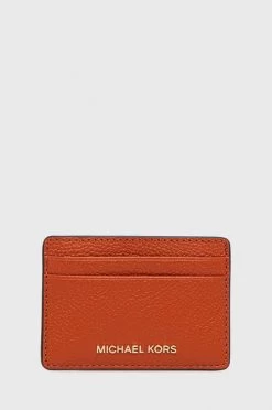 Γυναικεία Πορτοφόλια Δερμάτινη θήκη για κάρτες MICHAEL Michael Kors πορτοκαλί