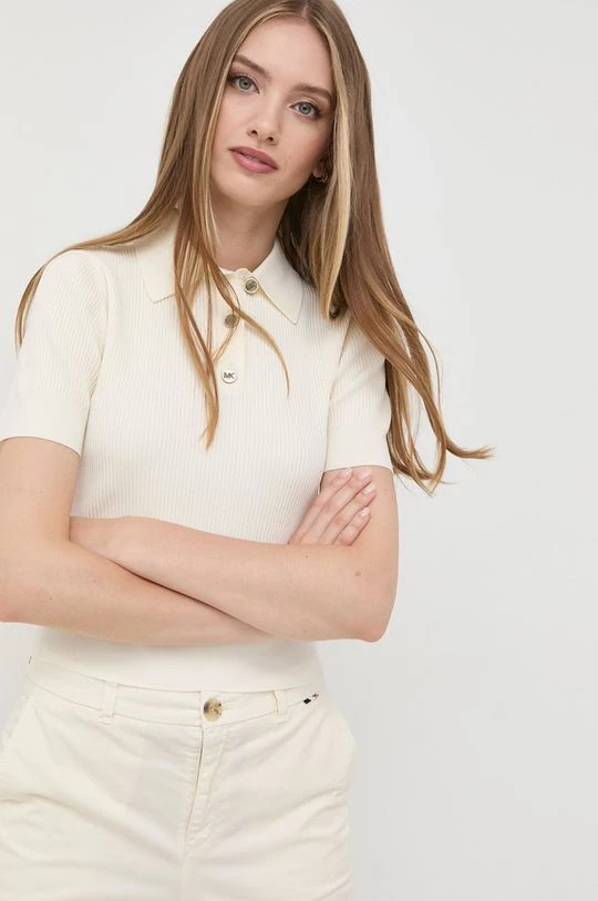 Γυναικεία Κοντομάνικο Πόλο MICHAEL Michael Kors μπεζ 3 Γυναικεία Κοντομάνικο Πόλο MICHAEL Michael Kors μπεζ