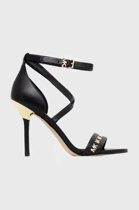 Γυναικεία Πέδιλα με τακούνι Δερμάτινα σανδάλια MICHAEL Michael Kors Astrid μαύρο 3 Γυναικεία Πέδιλα με τακούνι Δερμάτινα σανδάλια MICHAEL Michael Kors Astrid μαύρο