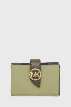 Γυναικεία Πορτοφόλια Δερμάτινη θήκη για κάρτες MICHAEL Michael Kors πράσινο