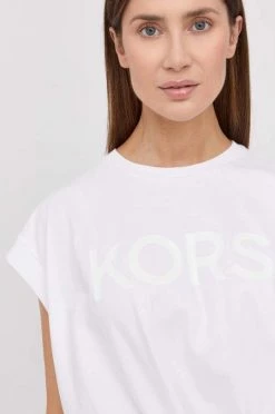 Γυναικεία Κοντομάνικο Βαμβακερό μπλουζάκι MICHAEL Michael Kors άσπρο -Michael Kors Κατάστημα unnamed file 3325