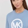 Γυναικεία Κοντομάνικο Βαμβακερό μπλουζάκι MICHAEL Michael Kors μοβ