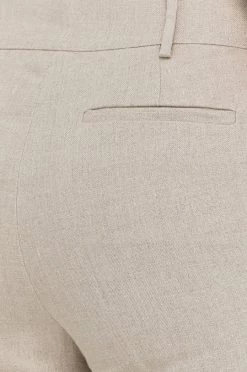 Γυναικεία Υφασμάτινα Λινό παντελόνι MICHAEL Michael Kors χρώμα: μπεζ, -Michael Kors Κατάστημα unnamed file 3425