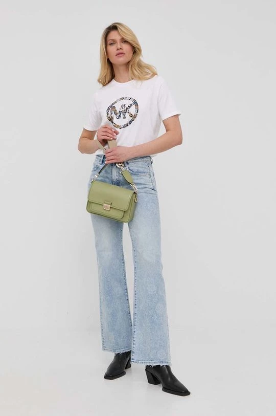 Γυναικεία Κοντομάνικο Βαμβακερό μπλουζάκι MICHAEL Michael Kors άσπρο 4 Γυναικεία Κοντομάνικο Βαμβακερό μπλουζάκι MICHAEL Michael Kors άσπρο - Image 2