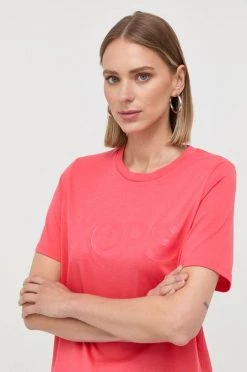 Γυναικεία Κοντομάνικο Βαμβακερό μπλουζάκι MICHAEL Michael Kors πορτοκαλί -Michael Kors Κατάστημα unnamed file 3557