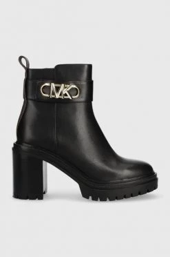 Γυναικεία Μποτάκια Δερμάτινες μπότες MICHAEL Michael Kors γυναικείες, χρώμα: μαύρο