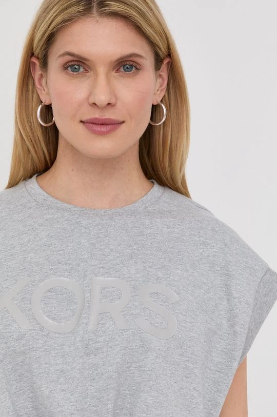 Γυναικεία Κοντομάνικο Βαμβακερό μπλουζάκι MICHAEL Michael Kors γκρι 6 Γυναικεία Κοντομάνικο Βαμβακερό μπλουζάκι MICHAEL Michael Kors γκρι - Image 4