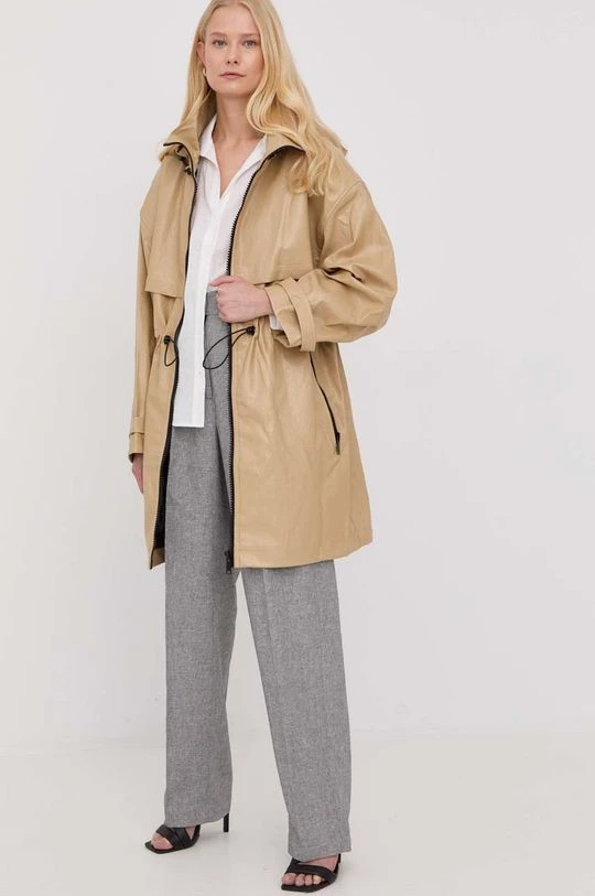 Γυναικεία Υφασμάτινα Λινό παντελόνι MICHAEL Michael Kors χρώμα: γκρι, 4 Γυναικεία Υφασμάτινα Λινό παντελόνι MICHAEL Michael Kors χρώμα: γκρι, - Image 2